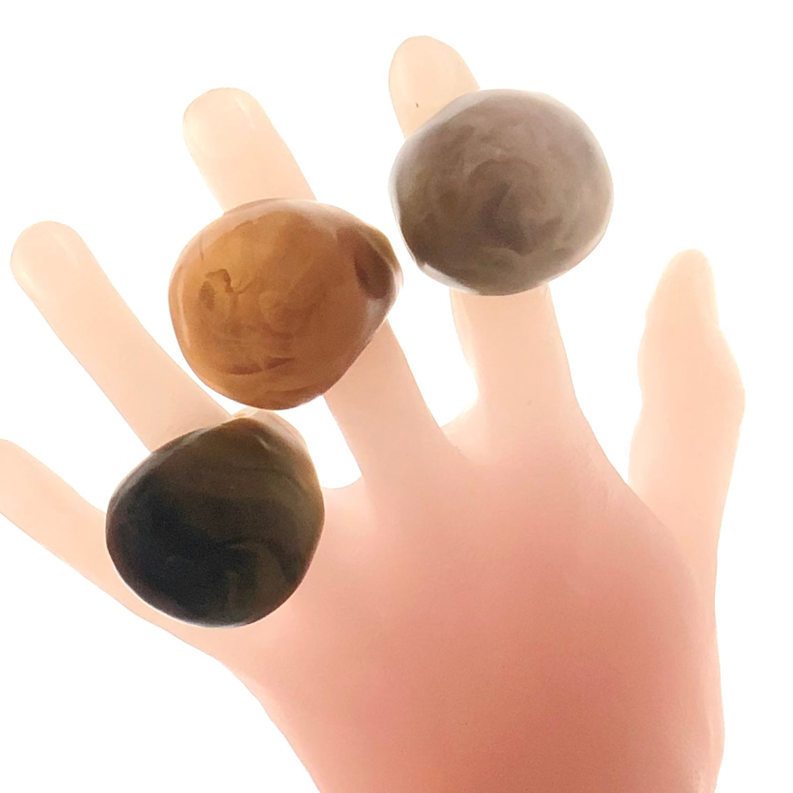 1 ANILLO Piedra 🪨 en Resina Especial