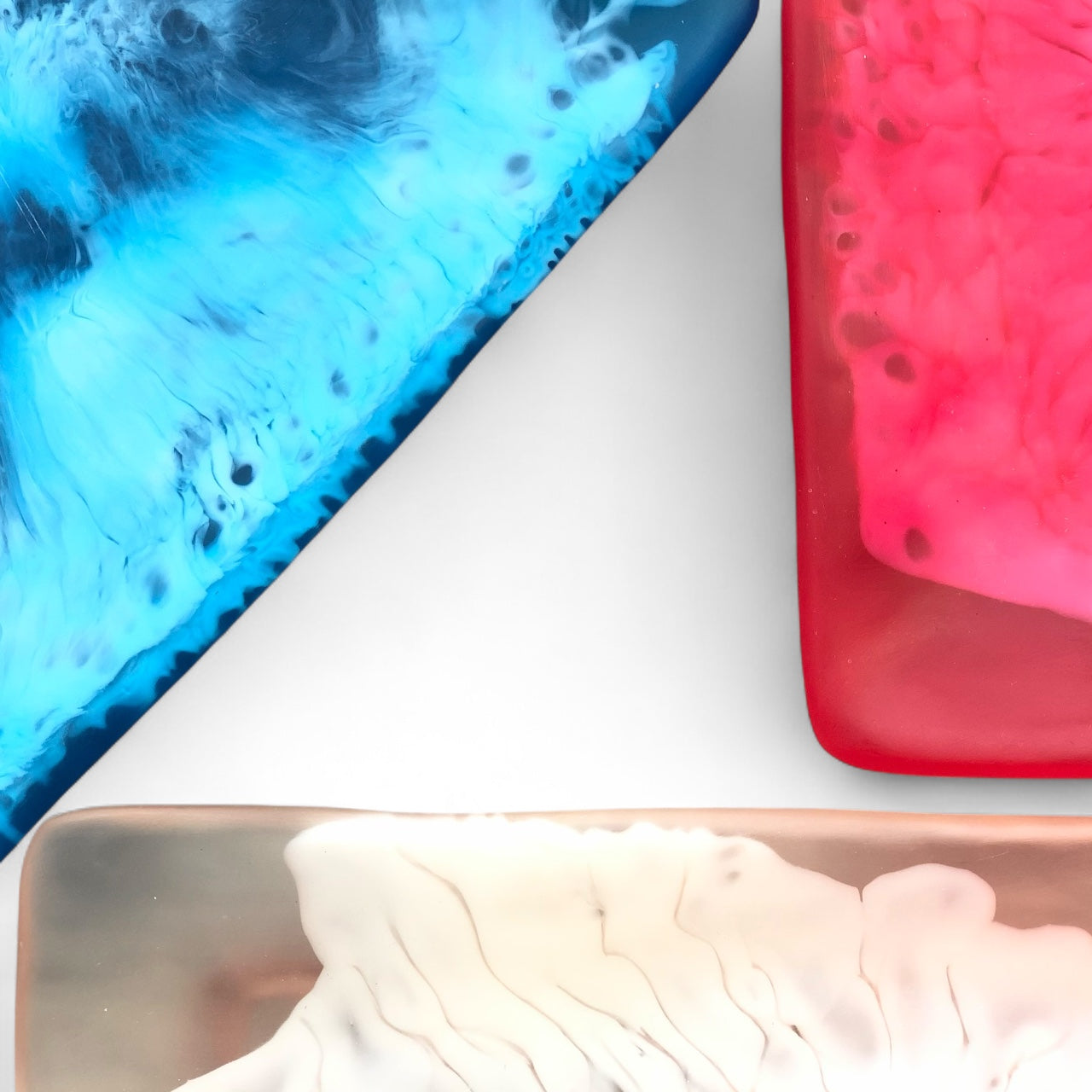 1 PLATO Cuadrado Grande 🍽 en resina Especial 31 cms