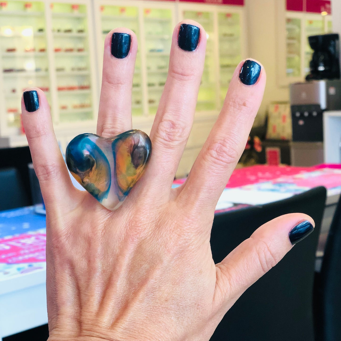 1 ANILLO Corazón ♥️ en Resina Especial