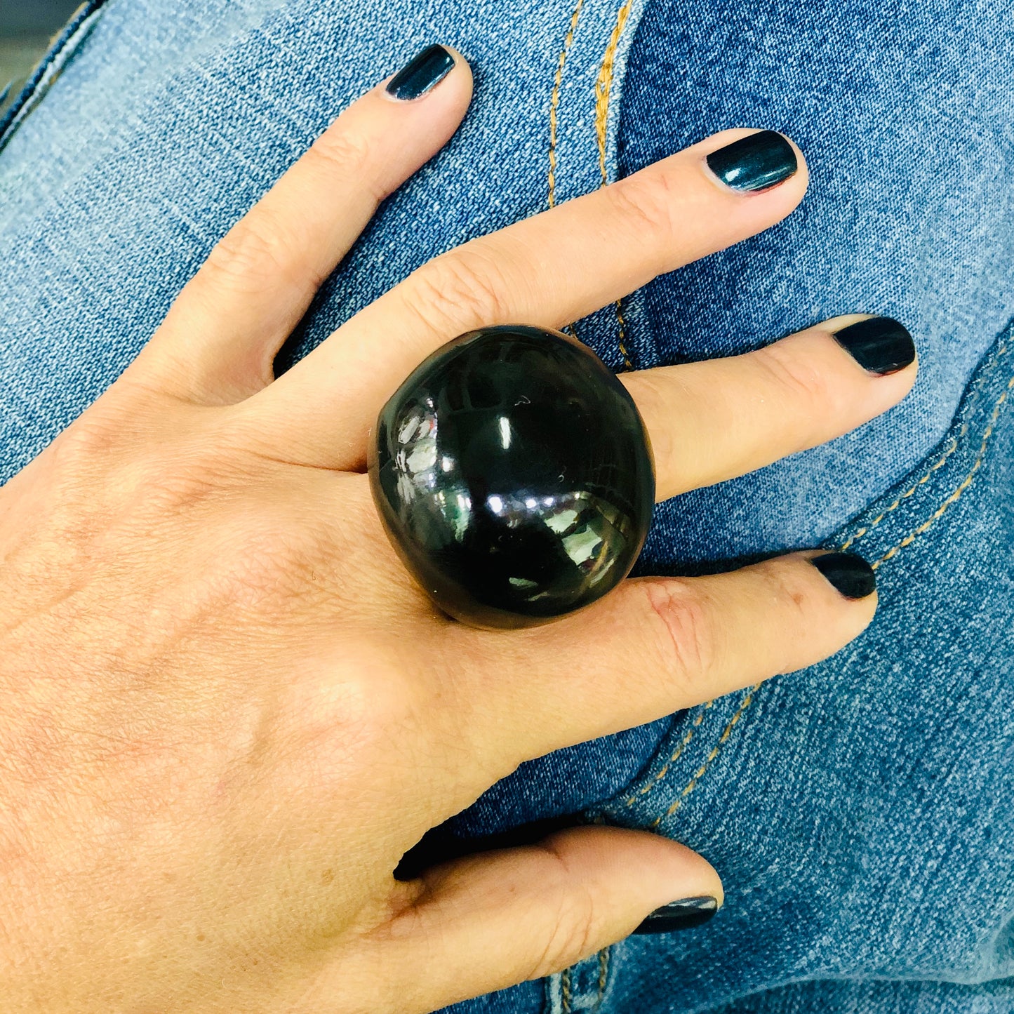 1 ANILLO Piedra 🪨 en Resina Especial