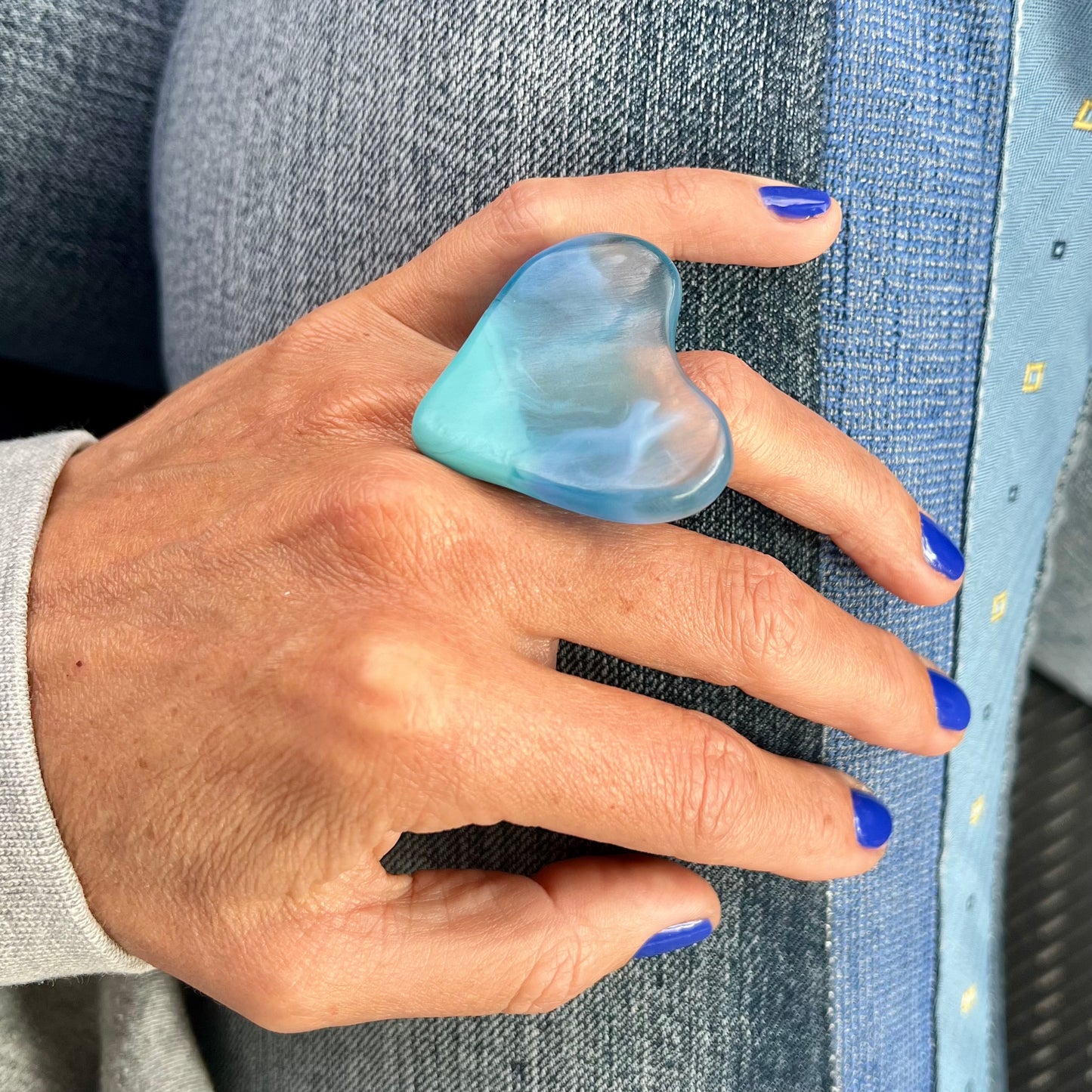 1 ANILLO Corazón ♥️ en Resina Especial