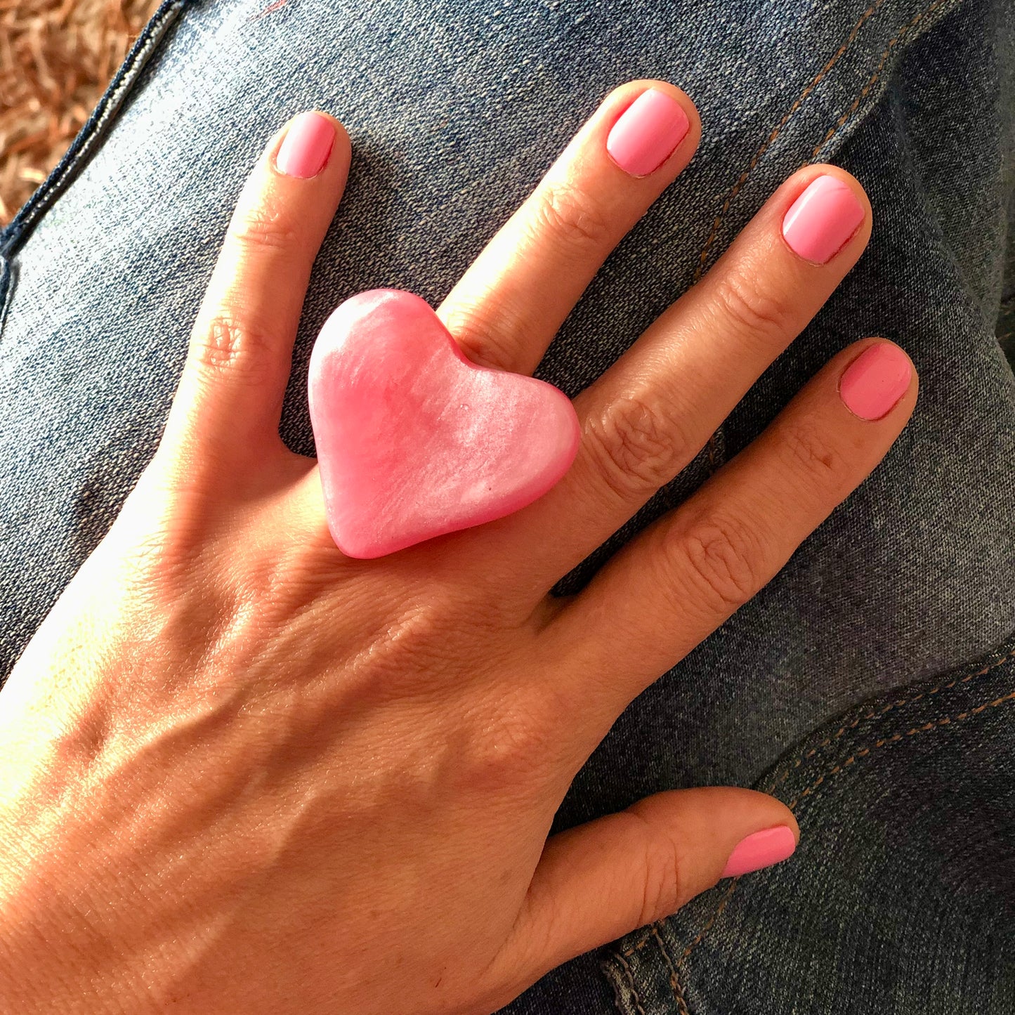 1 ANILLO Corazón ♥️ en Resina Especial