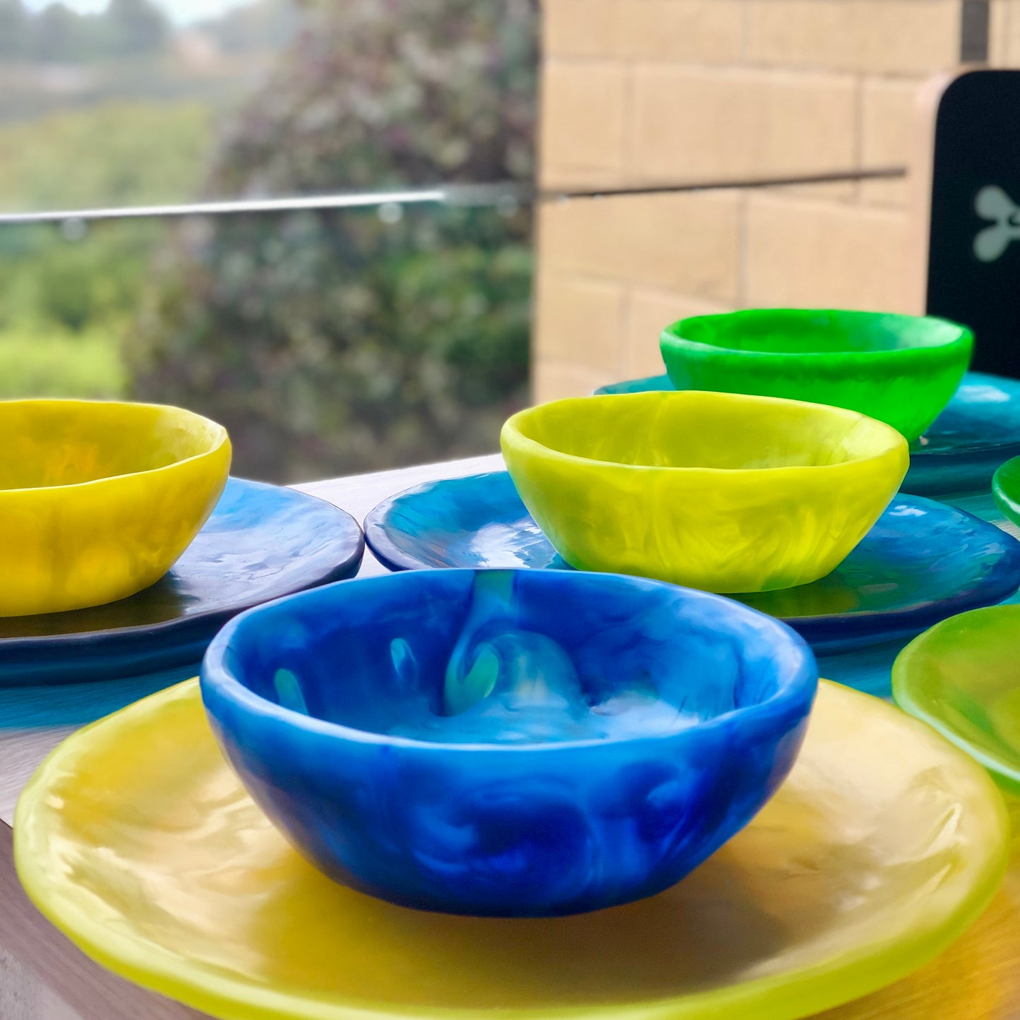 1 Puesto 🍽 VAJILLA REDONDA x 2 Piezas en Resina Especial