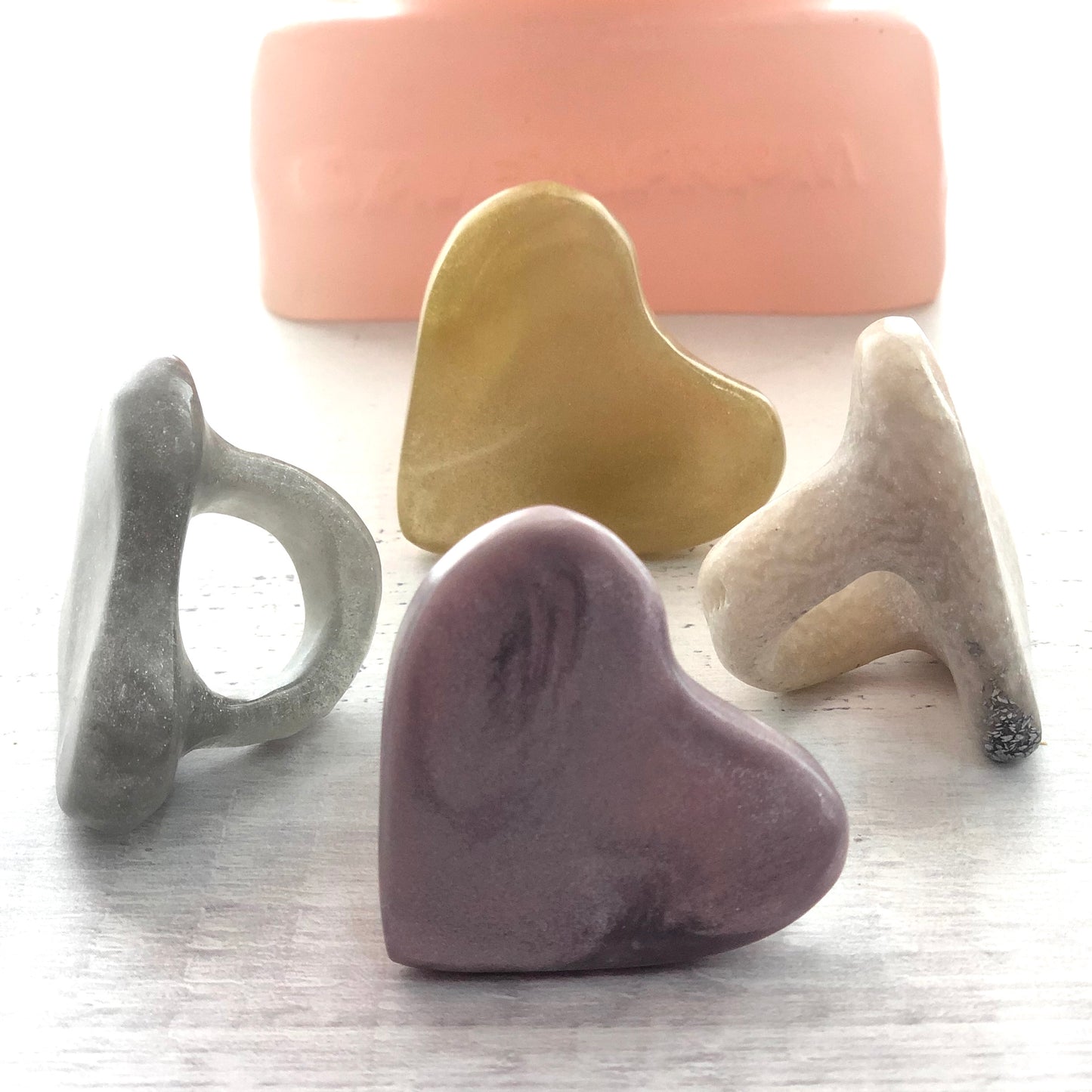 1 ANILLO Corazón ♥️ en Resina Especial