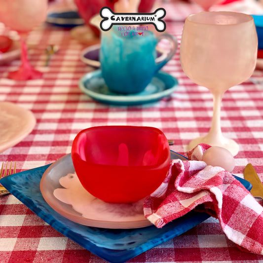 1 Puesto 🍽️ VAJILLA Campestre x 5 Piezas en Resina Especial