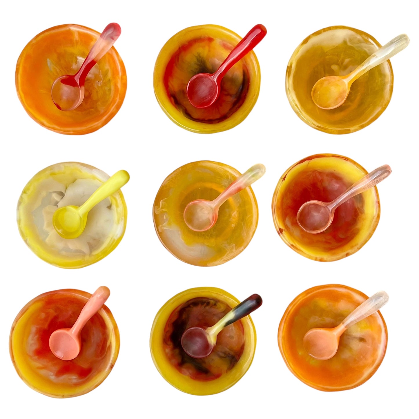 1 TAZA Mediana 🥣 1 Cucharita en Resina Especial 250 ml