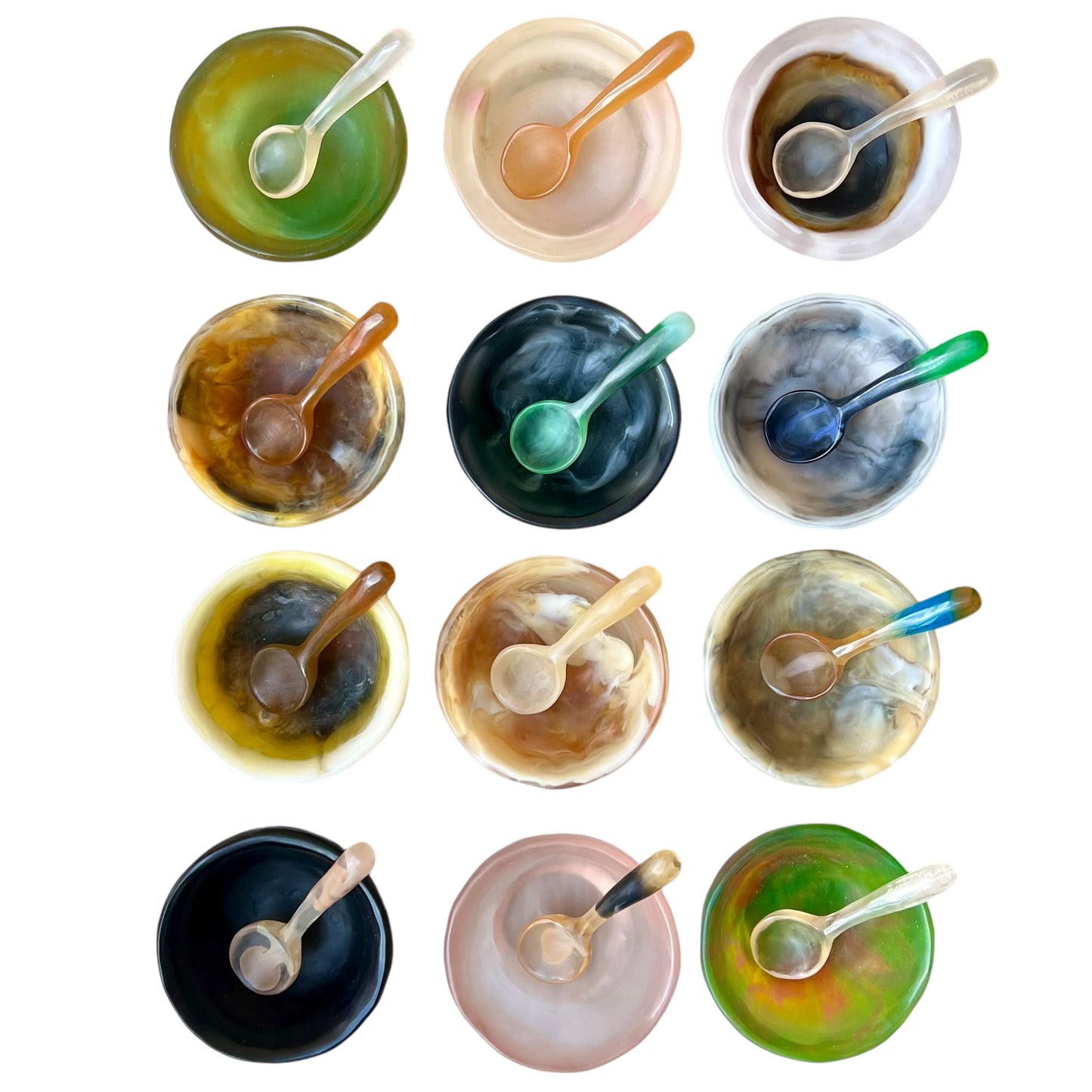 1 TAZA Mediana 🥣 1 Cucharita en Resina Especial 250 ml