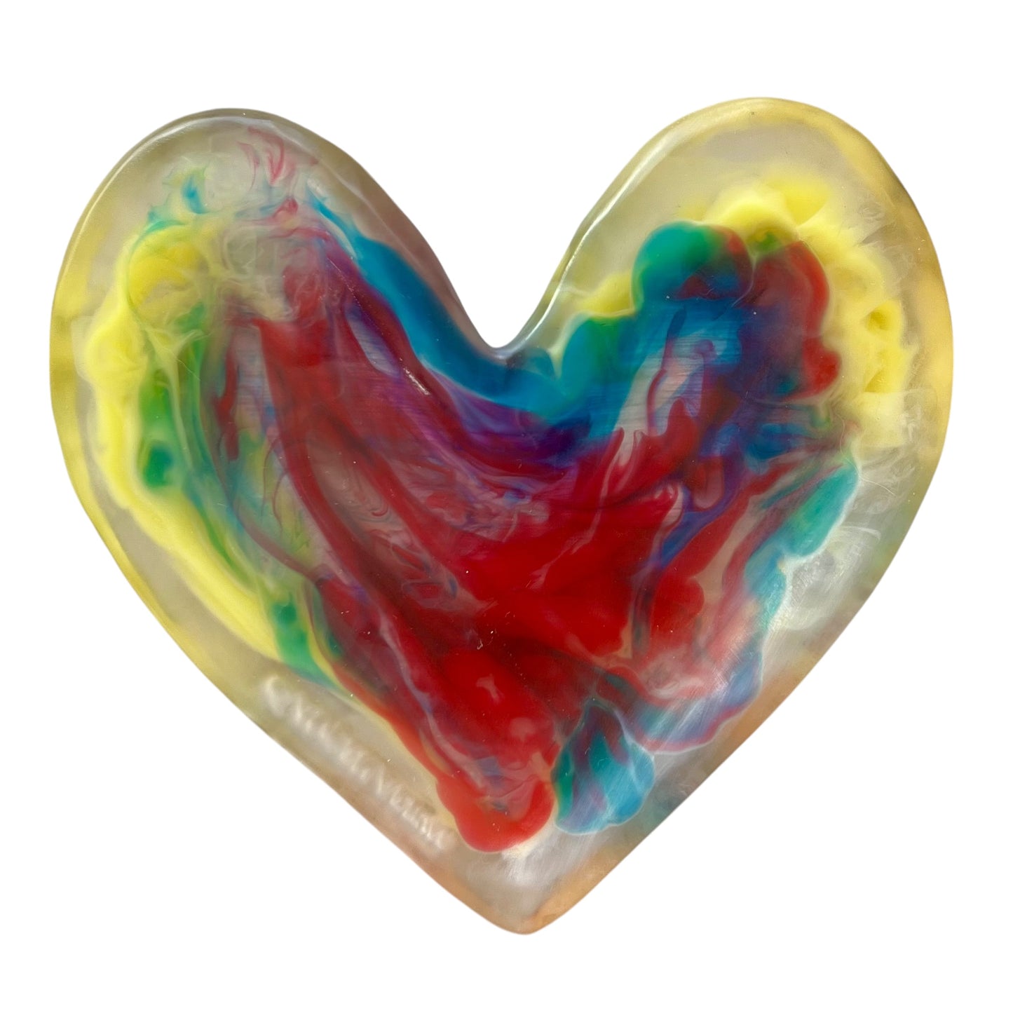 1 PLATO Corazón ♥️ en Resina Especial 17 cms