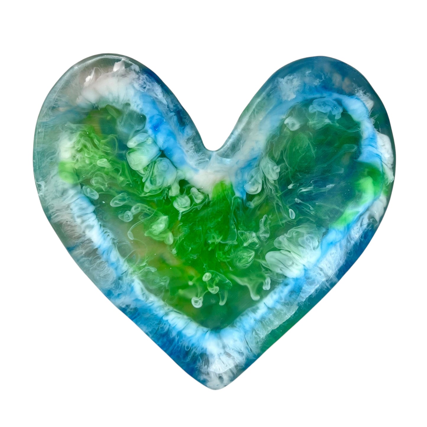 1 PLATO Corazón ♥️ en Resina Especial 17 cms