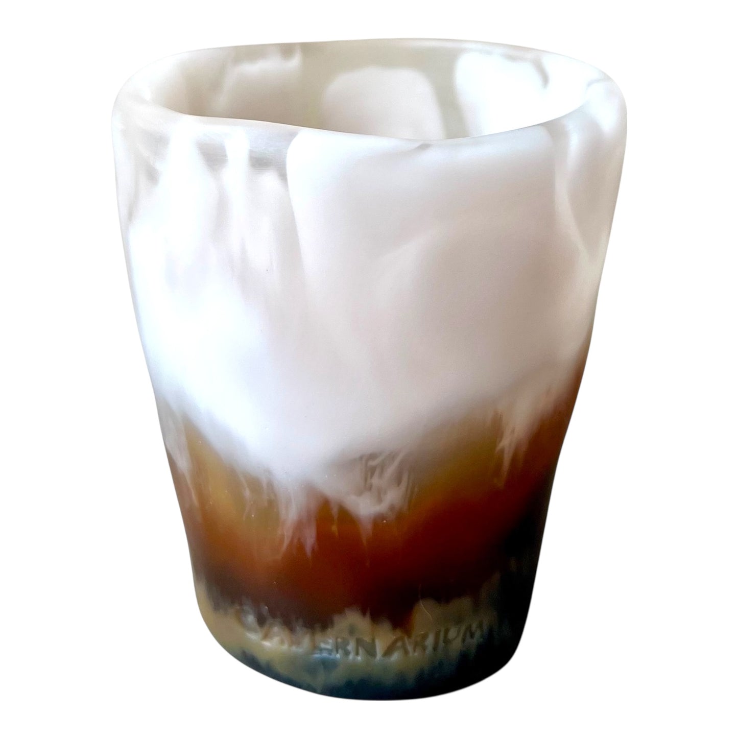 1 VASO redondo BAJO 🥛 en Resina Especial 250 ml.