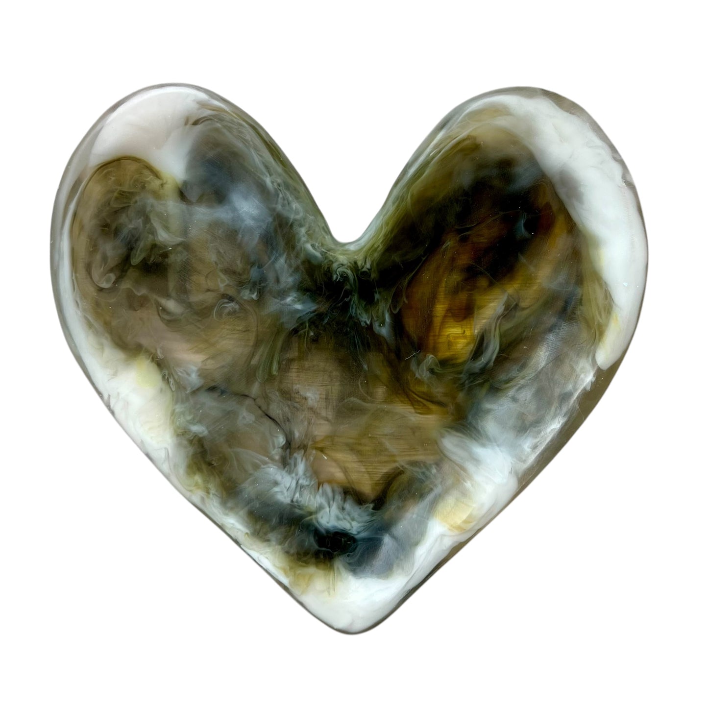 1 PLATO Corazón ♥️ en Resina Especial 17 cms