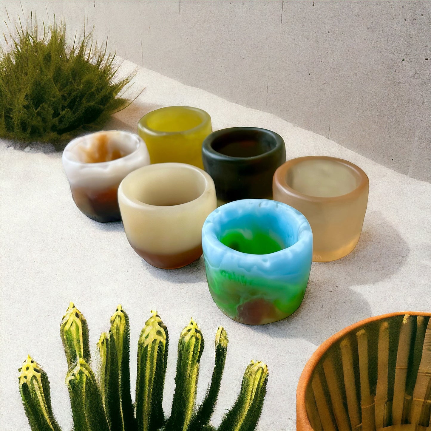 2 SHOTS bajos 🍶 en Resina Especial 50 ml.