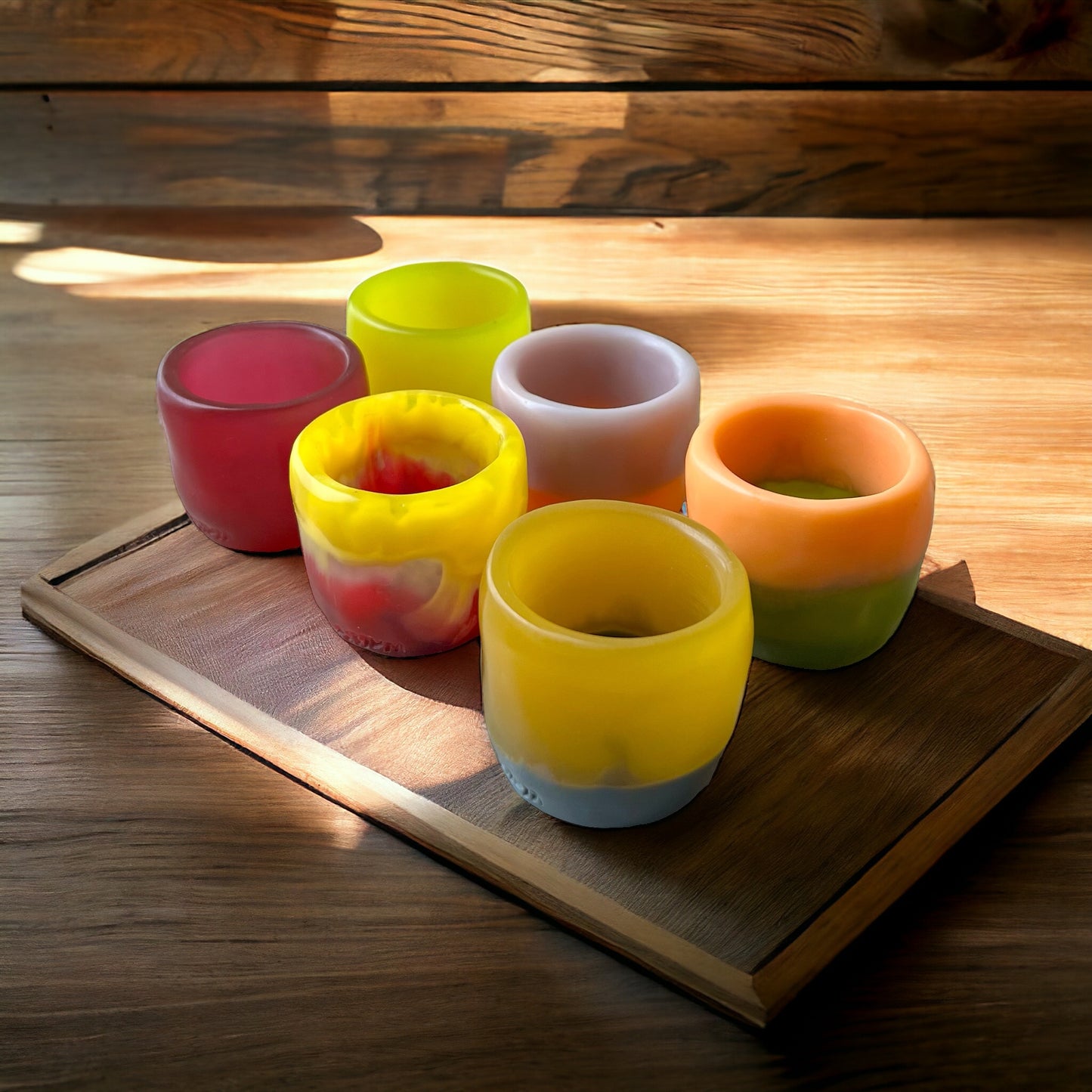 2 SHOTS bajos 🍶 en Resina Especial 50 ml.