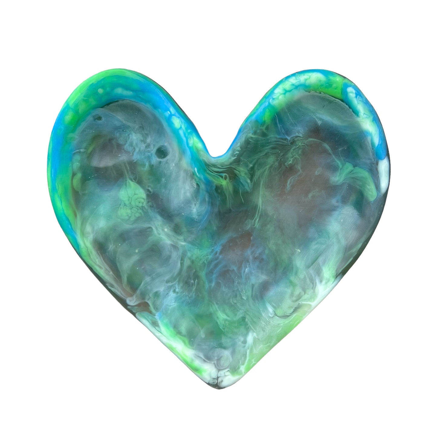 1 PLATO Corazón ♥️ en Resina Especial 17 cms