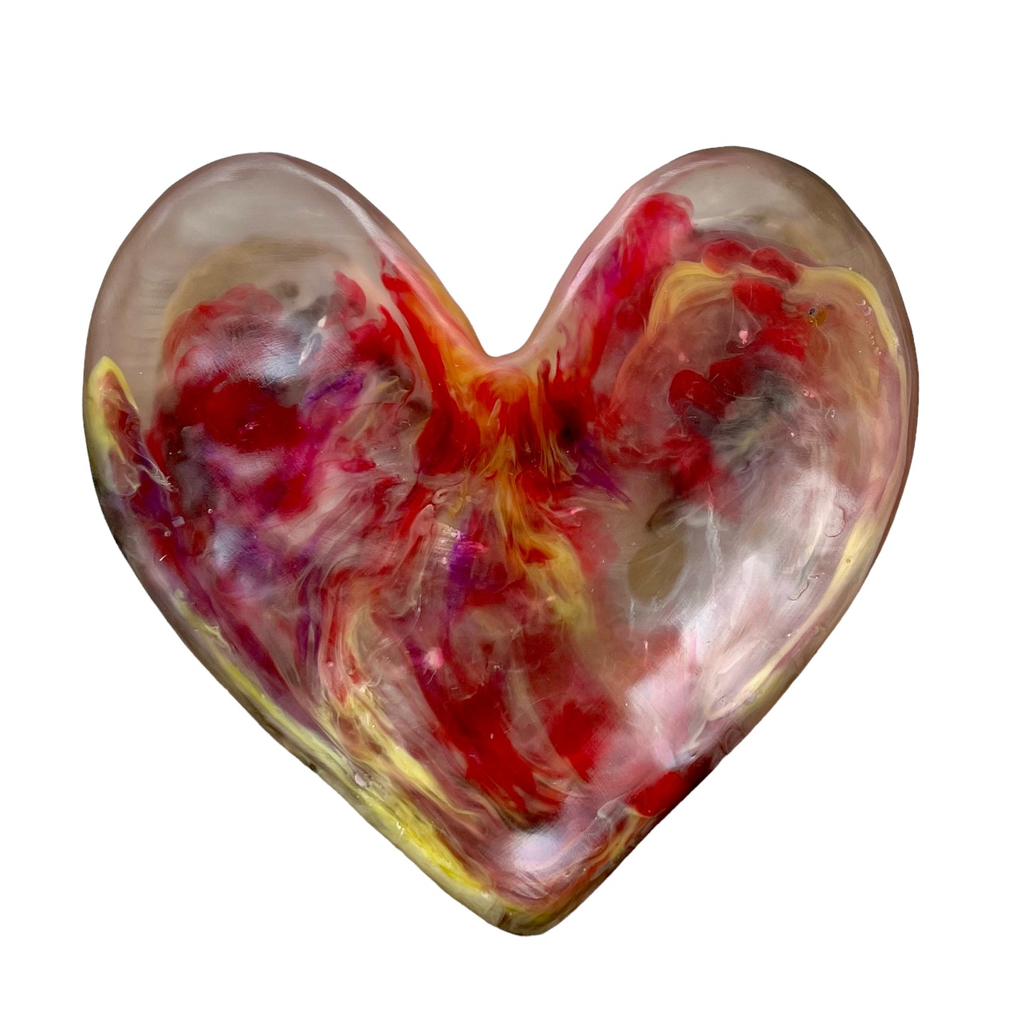 1 PLATO Corazón ♥️ en Resina Especial 17 cms