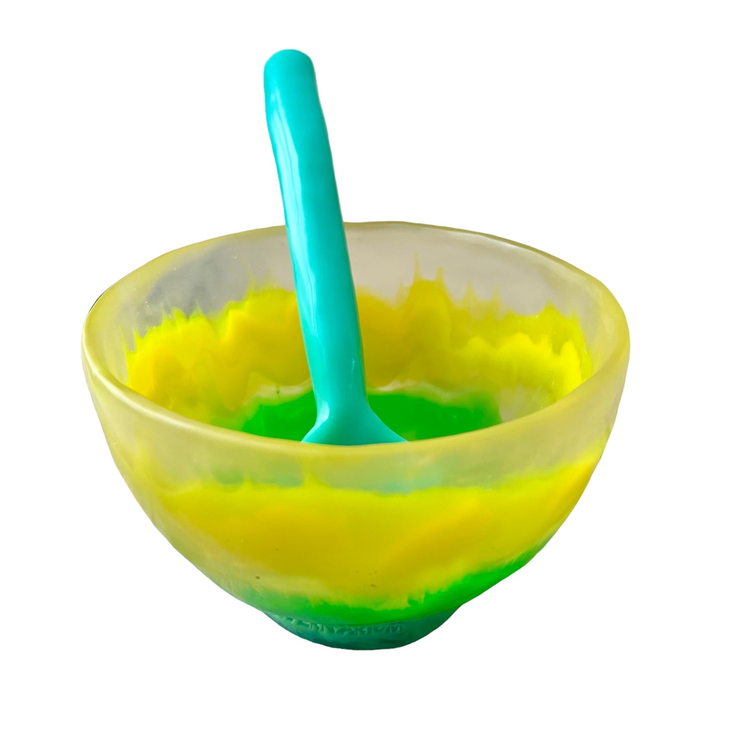 1 TAZA Alta 🥣 1 Cuchara en Resina Especial 600 ml.