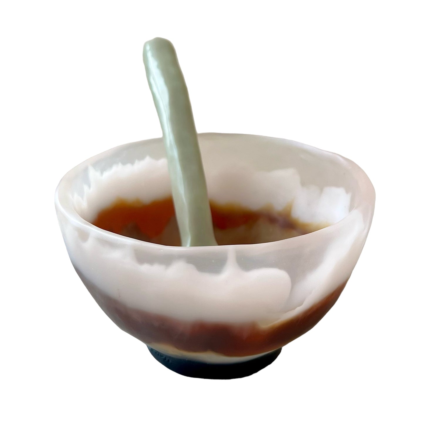 1 TAZA Alta 🥣 1 Cuchara en Resina Especial 600 ml.