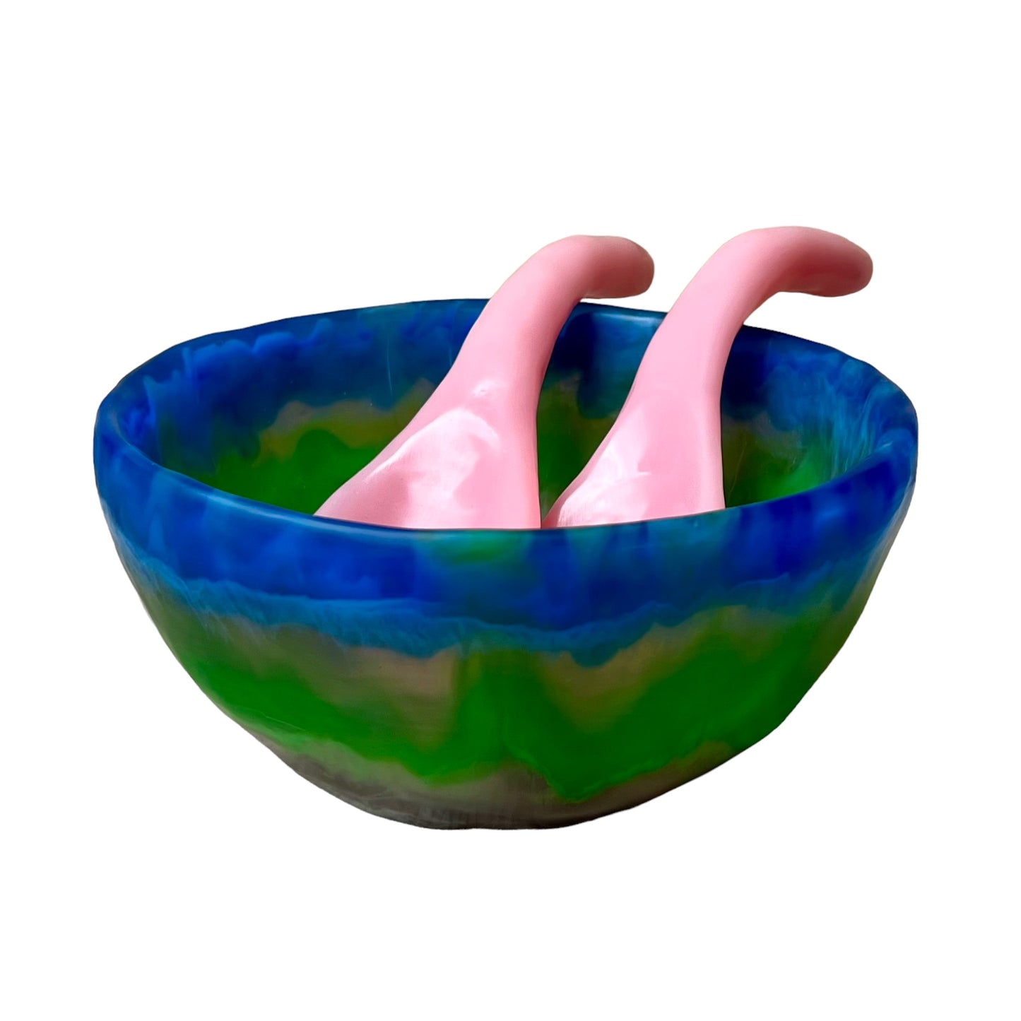 1 TAZA Grande 🥗 1 juego de Cucharones para servir en Resina Especial