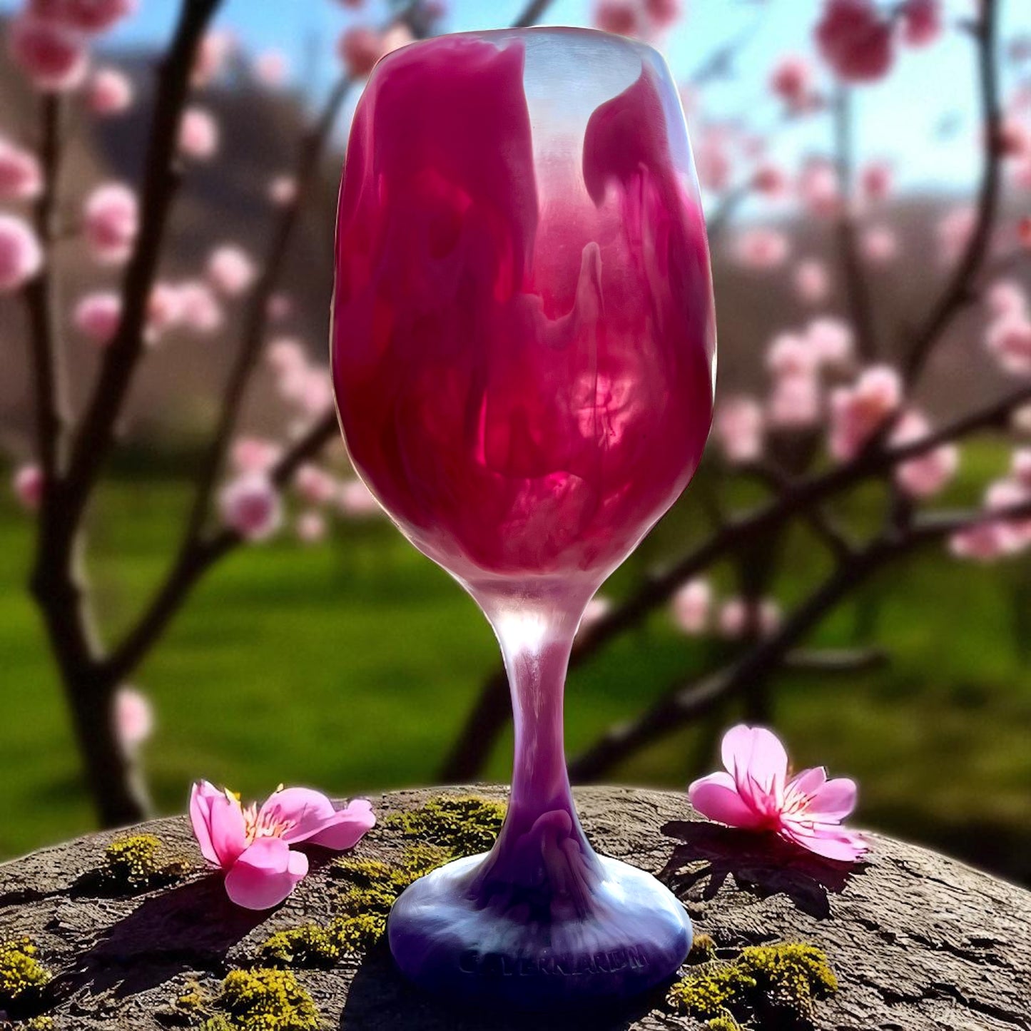 1 COPA de VINO 🍷 Grande en Resina Especial 375 ml.