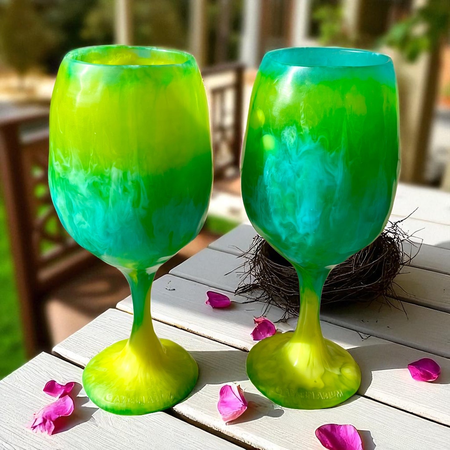 1 COPA de VINO 🍷 Grande en Resina Especial 375 ml.