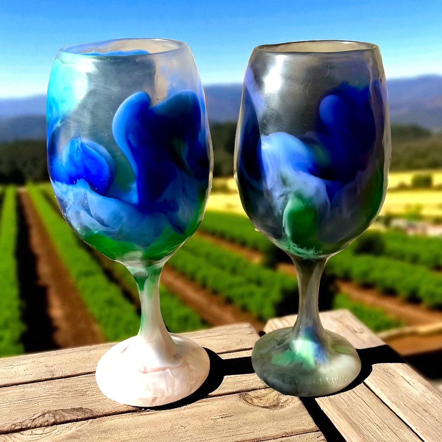 1 COPA de VINO 🍷 Grande en Resina Especial 375 ml.