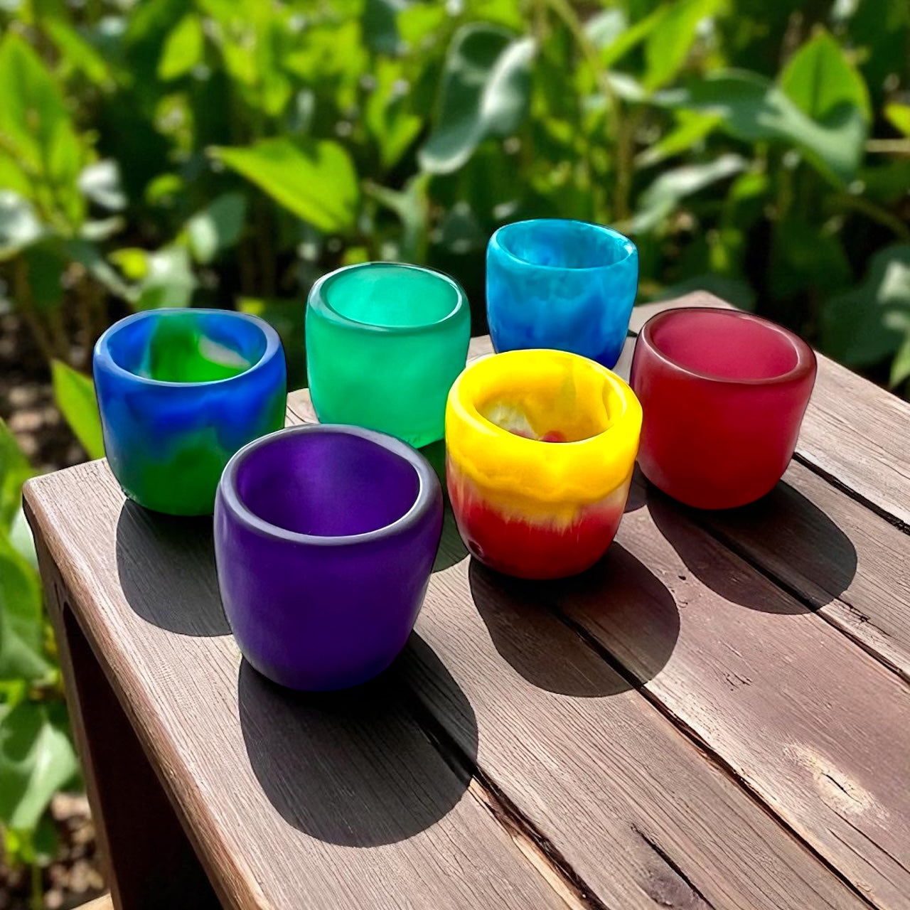 2 SHOTS bajos 🍶 en Resina Especial 50 ml.