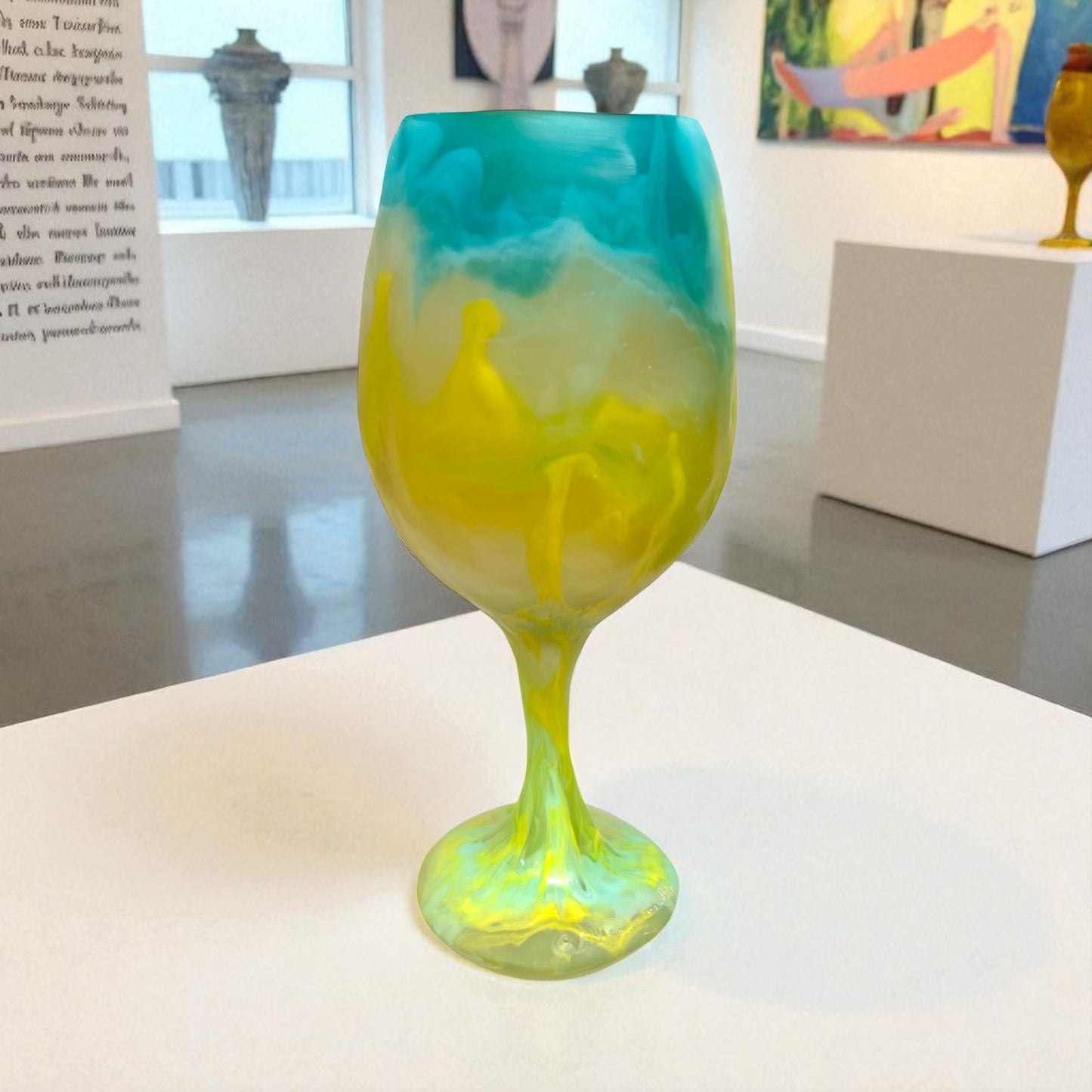 1 COPA de VINO 🍷 Grande en Resina Especial 375 ml.