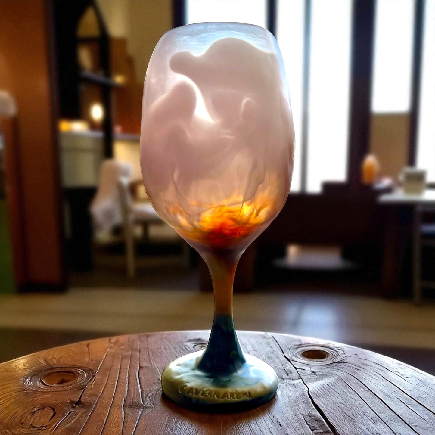 1 COPA de VINO 🍷 Grande en Resina Especial 375 ml.