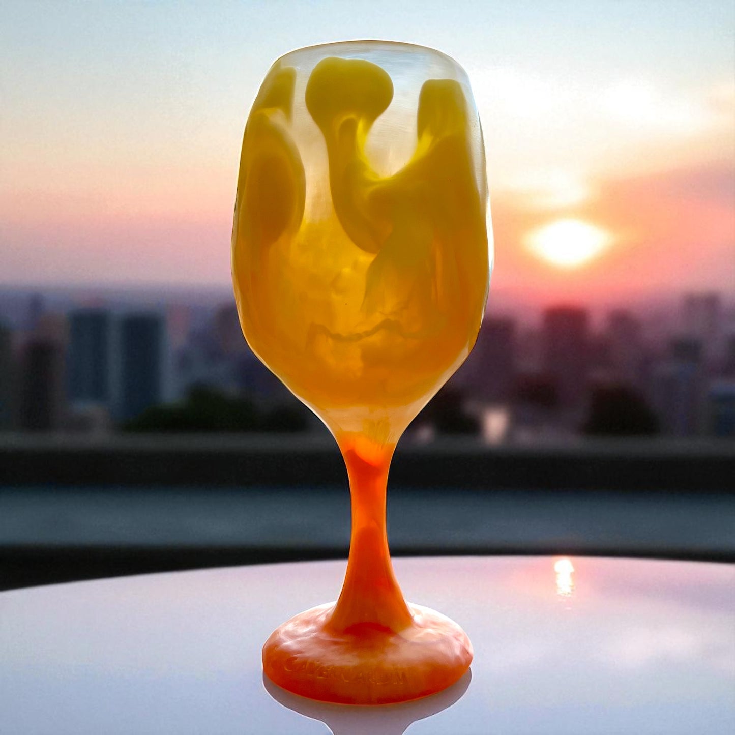 1 COPA de VINO 🍷 Grande en Resina Especial 375 ml.