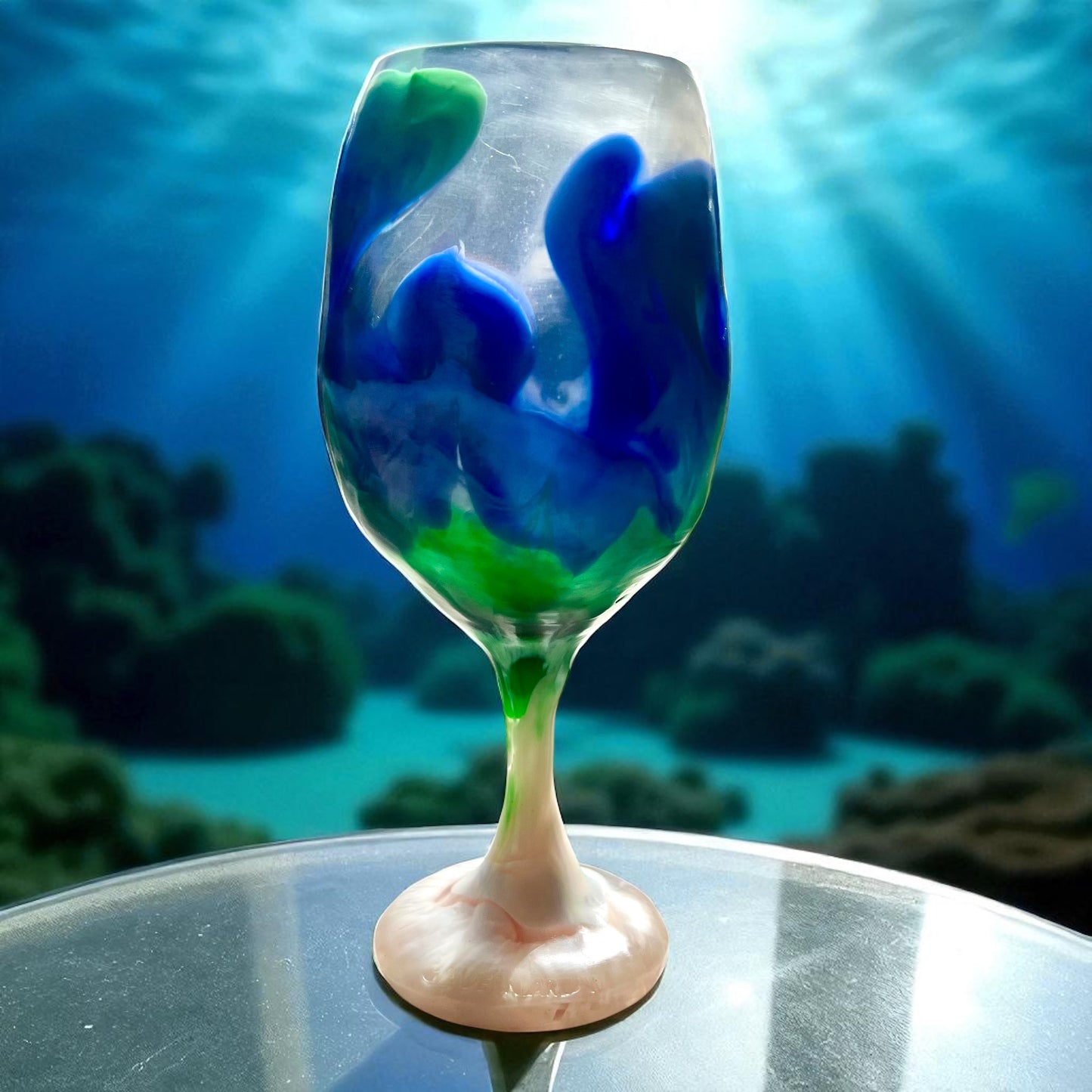 1 COPA de VINO 🍷 Grande en Resina Especial 375 ml.