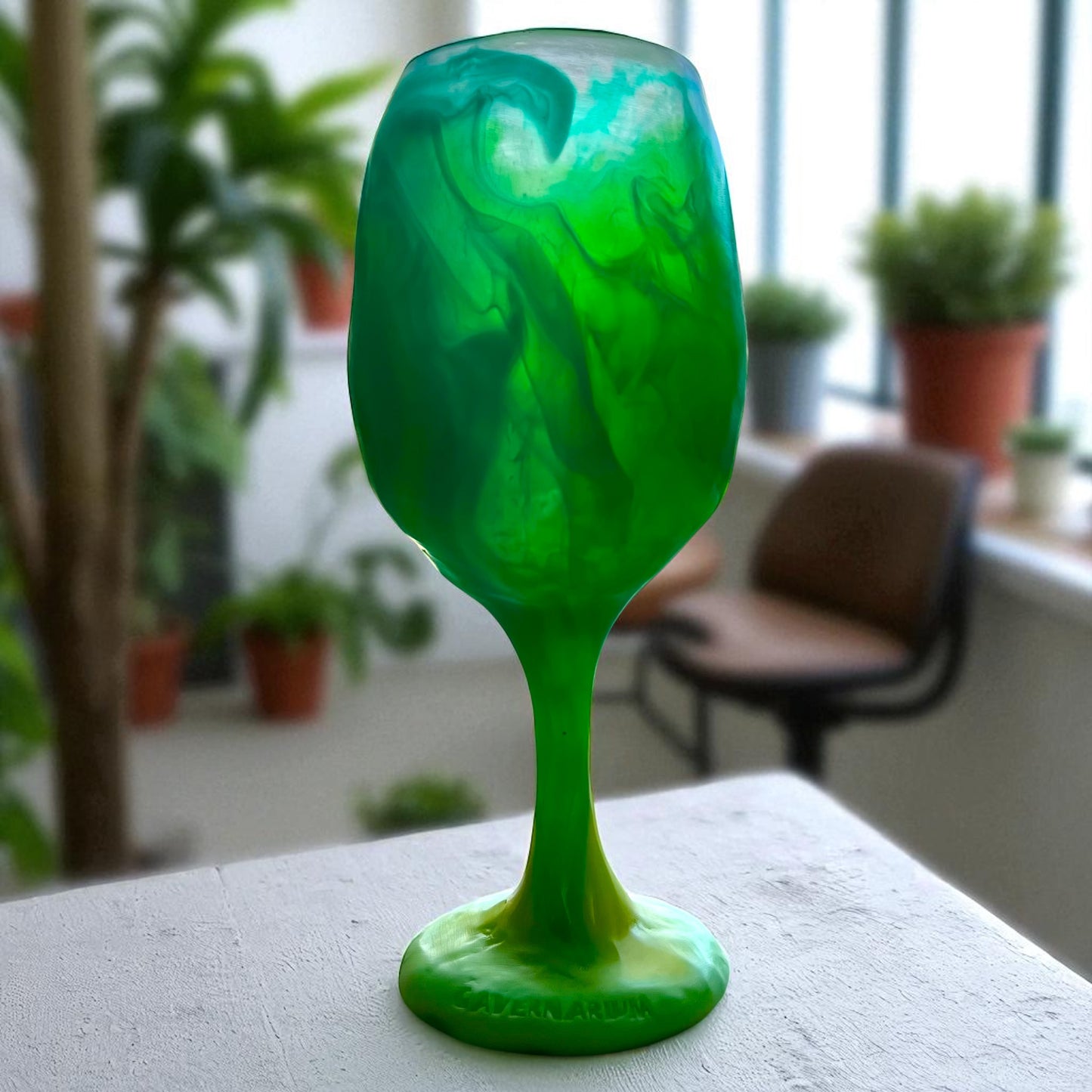 1 COPA de VINO 🍷 Grande en Resina Especial 375 ml.