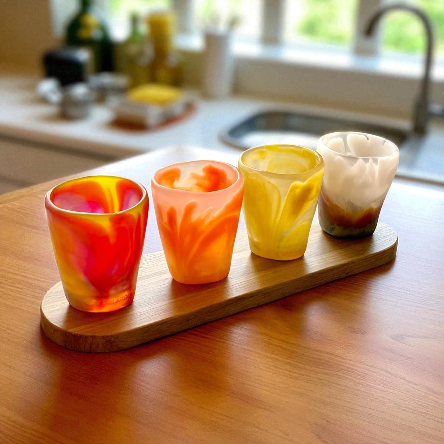 1 VASO redondo BAJO 🥛 en Resina Especial 250 ml.