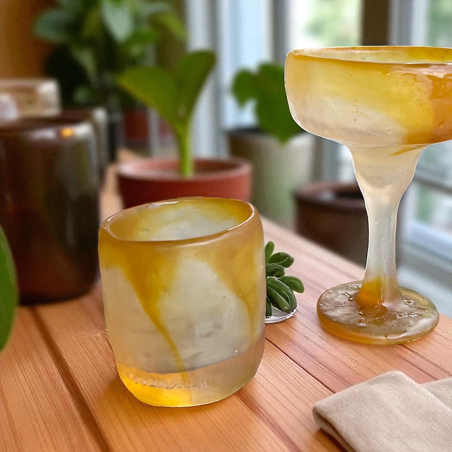 1 VASO Rocka o WHISKY 🥃 en Resina Especial 300 ml.