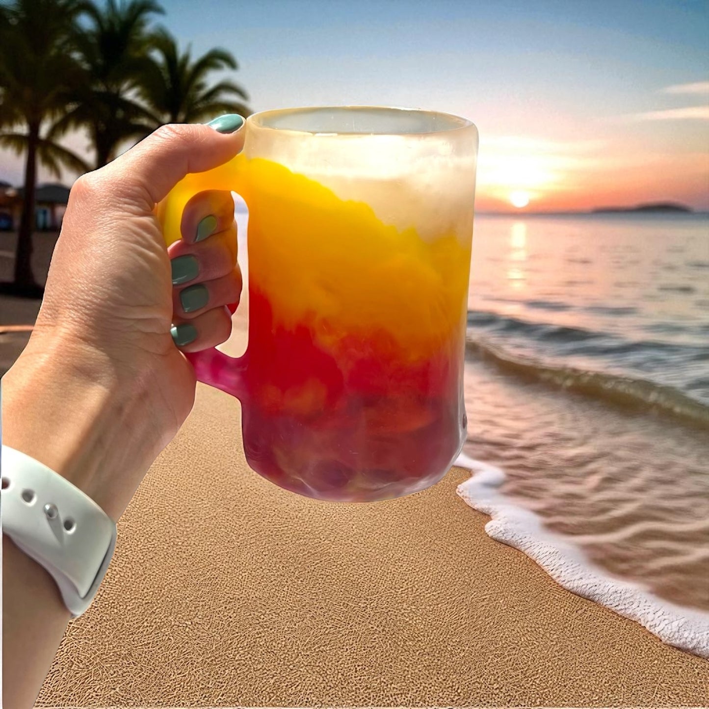 1 VASO 🍺 JARRA de CERVEZA en Resina Especial 400 ml