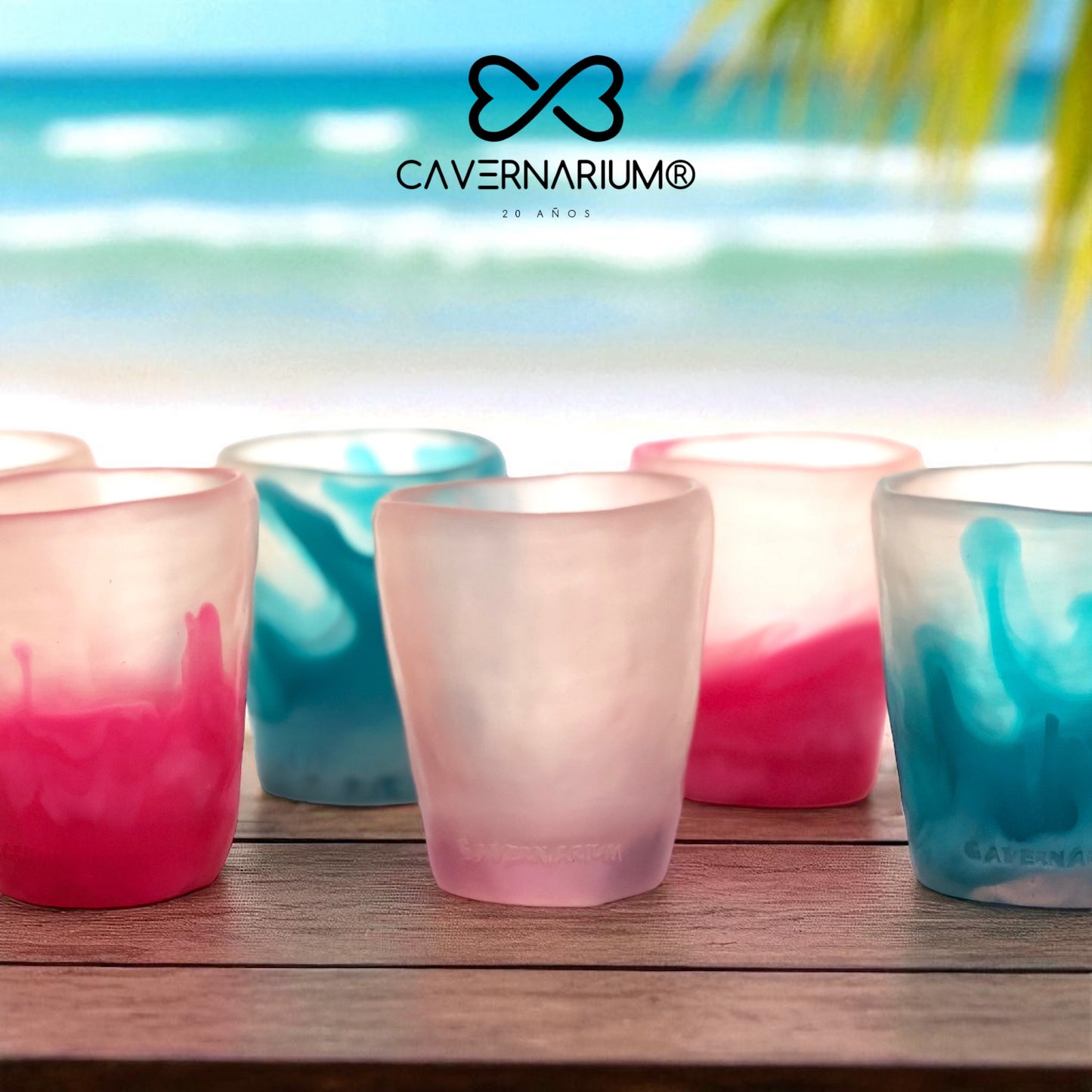 1 VASO redondo BAJO 🥛 en Resina Especial 250 ml.