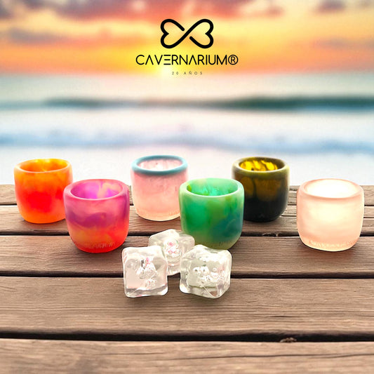 2 SHOTS bajos 🍶 en Resina Especial 50 ml.