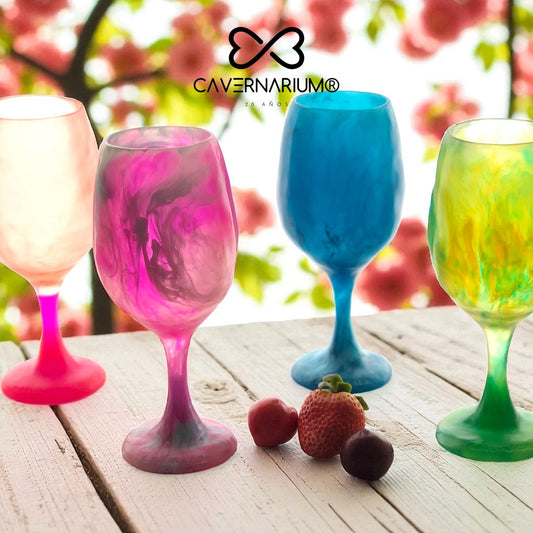 1 COPA de VINO 🍷 Grande en Resina Especial 375 ml.