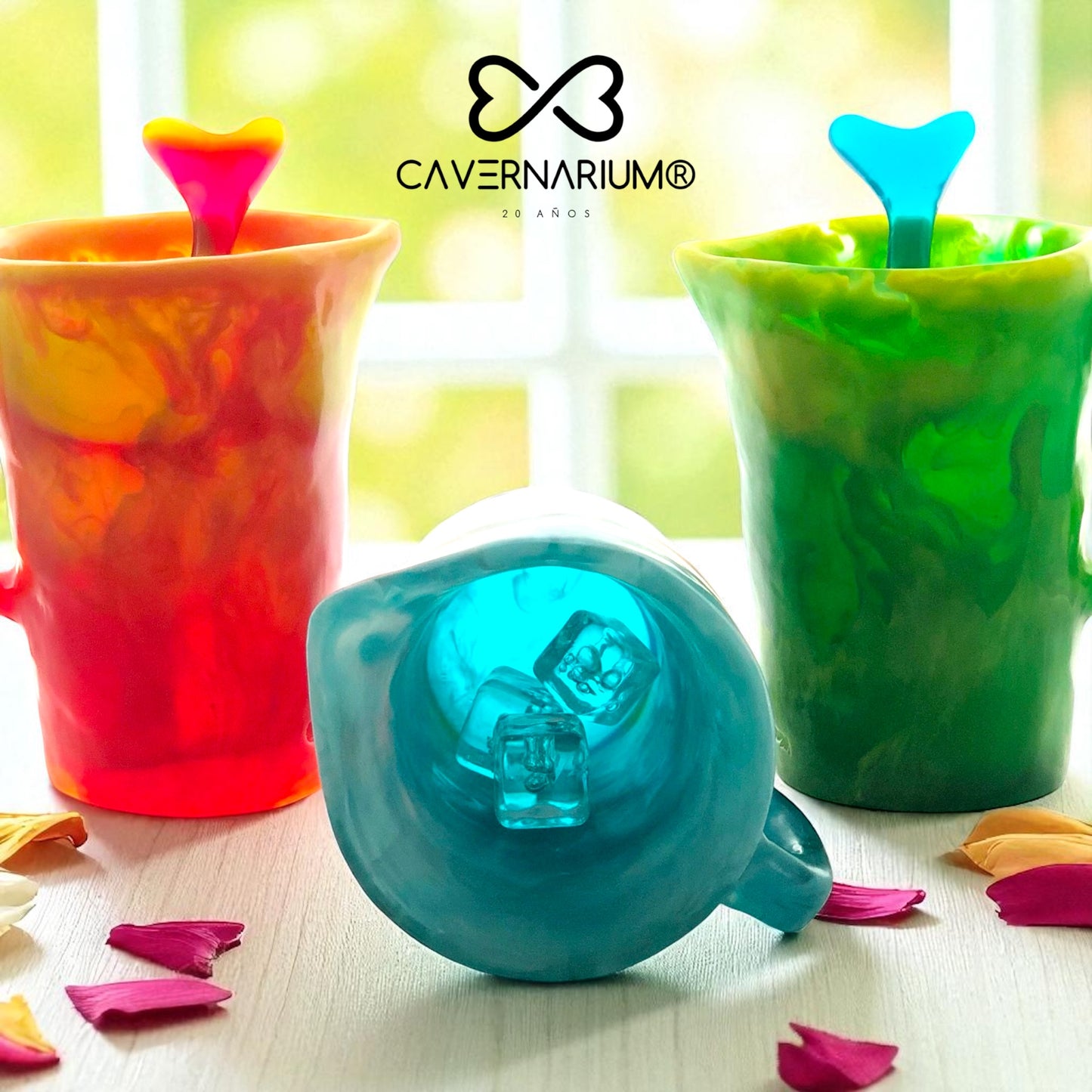 1 JARRA Grande 🫖 Mezclador Corazón ♥️ en Resina Especial 1 Litro