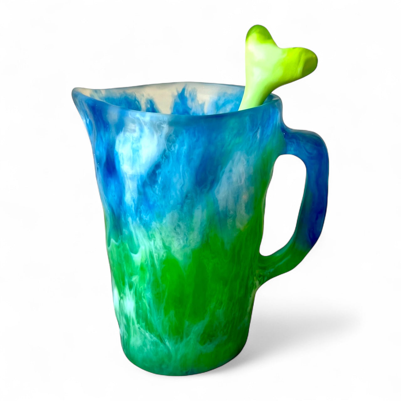 1 JARRA Grande 🫖 Mezclador Corazón ♥️ en Resina Especial 1 Litro