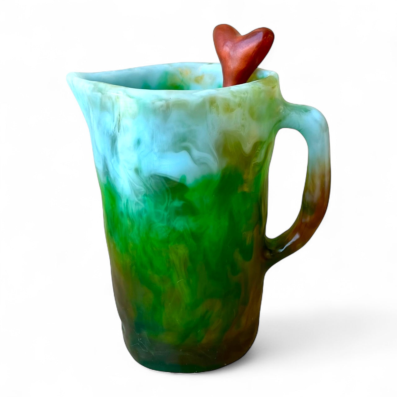 1 JARRA Grande 🫖 Mezclador Corazón ♥️ en Resina Especial 1 Litro