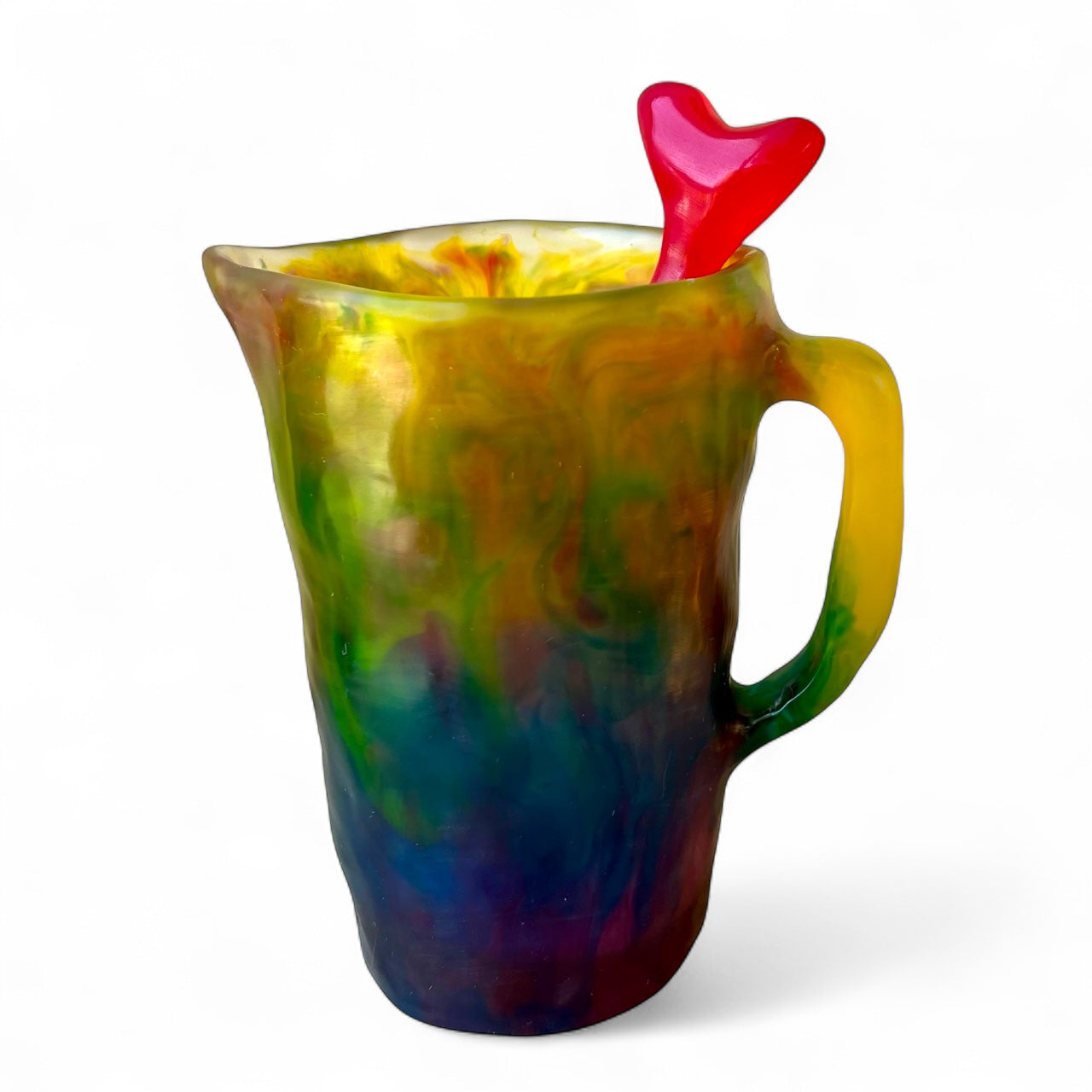 1 JARRA Grande 🫖 Mezclador Corazón ♥️ en Resina Especial 1 Litro