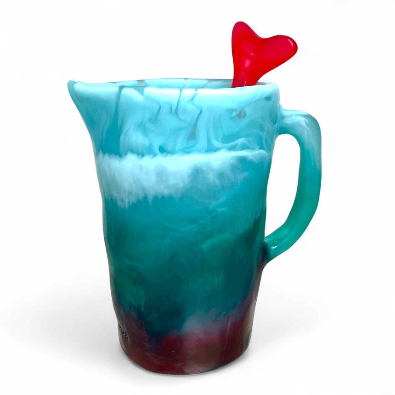 1 JARRA Grande 🫖 Mezclador Corazón ♥️ en Resina Especial 1 Litro