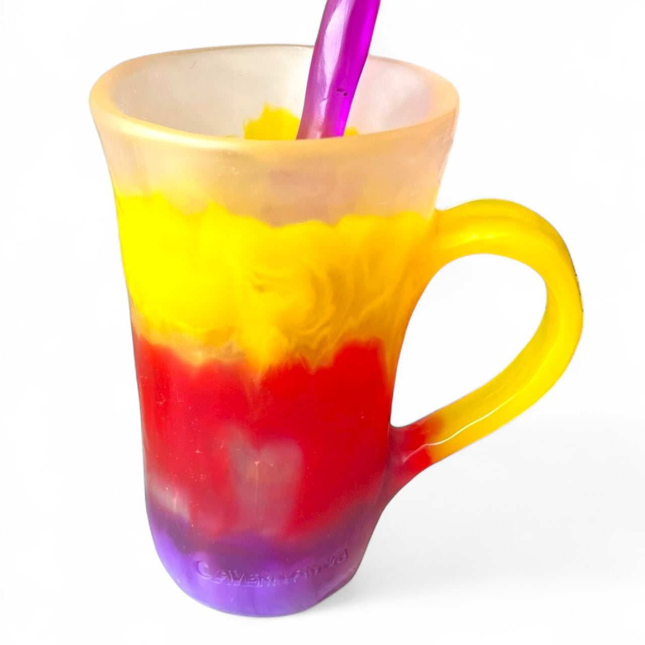 1 POCILLO Mug 🧋 1 Mezclador Corazon en Resina Especial 375 ml