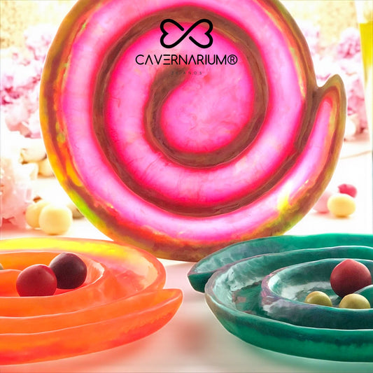 1 BANDEJA Espiral 🌀 Grande en Resina Especial 30 cms