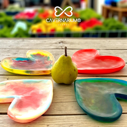 1 PLATO Corazón ♥️ en Resina Especial 17 cms