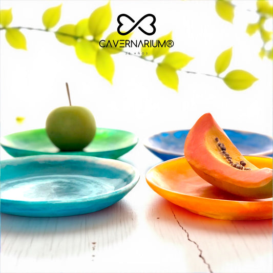 1 PLATO Redondo Mediano 🍽 en Resina Especial 20 cms