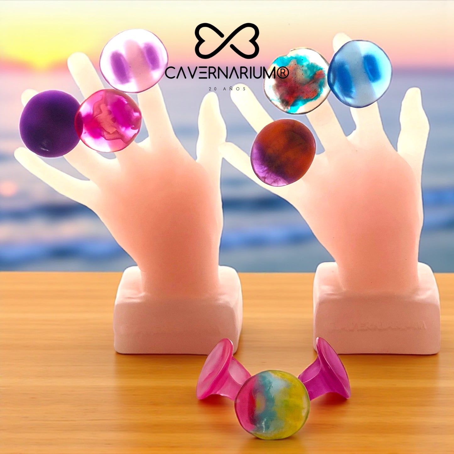 1 ANILLO Redondo 🌗 en Resina Especial