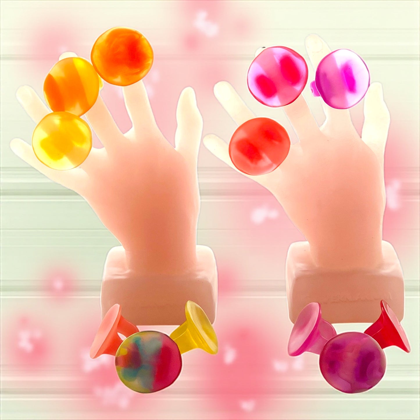 1 ANILLO Redondo 🌗 en Resina Especial