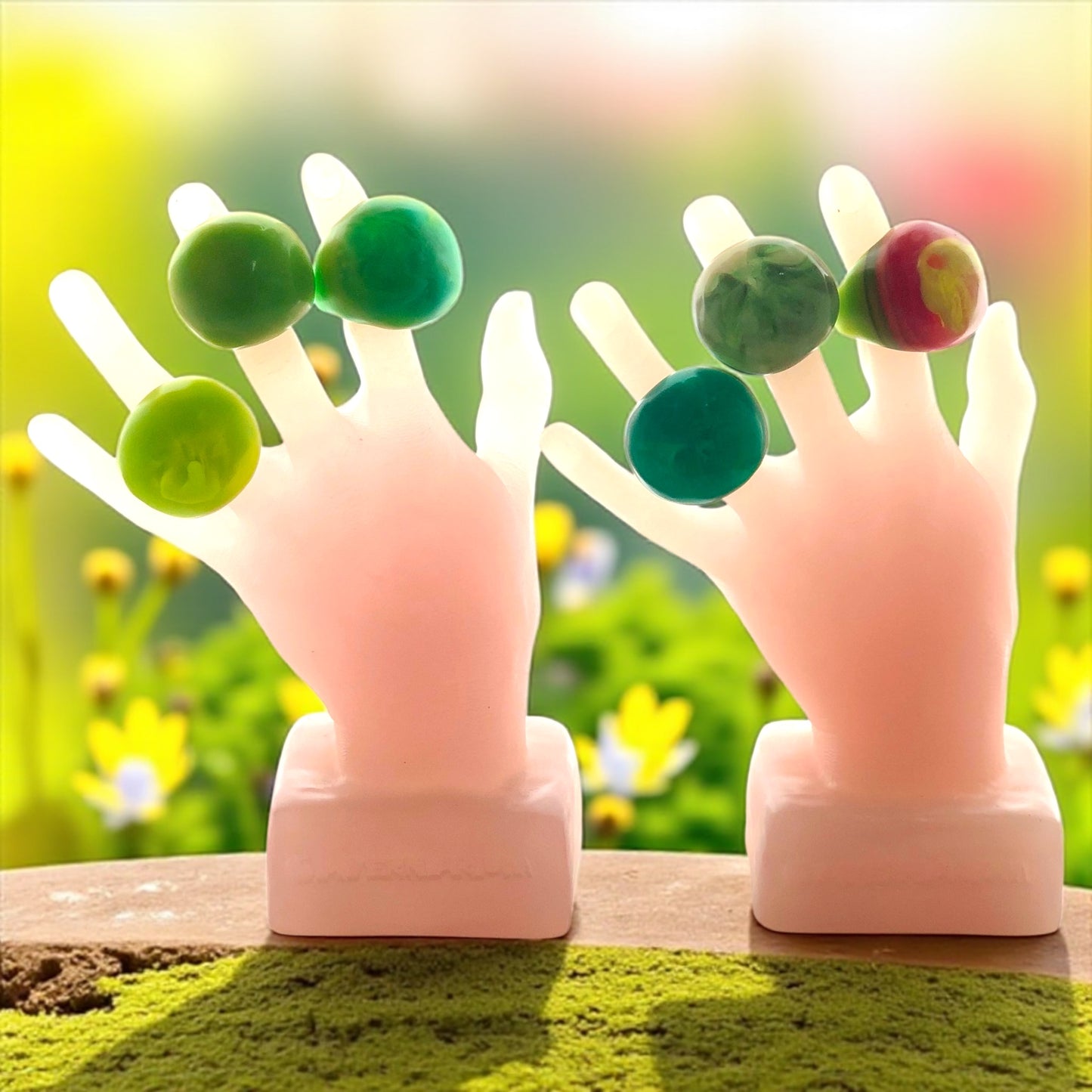 1 ANILLO Piedra 🪨 en Resina Especial