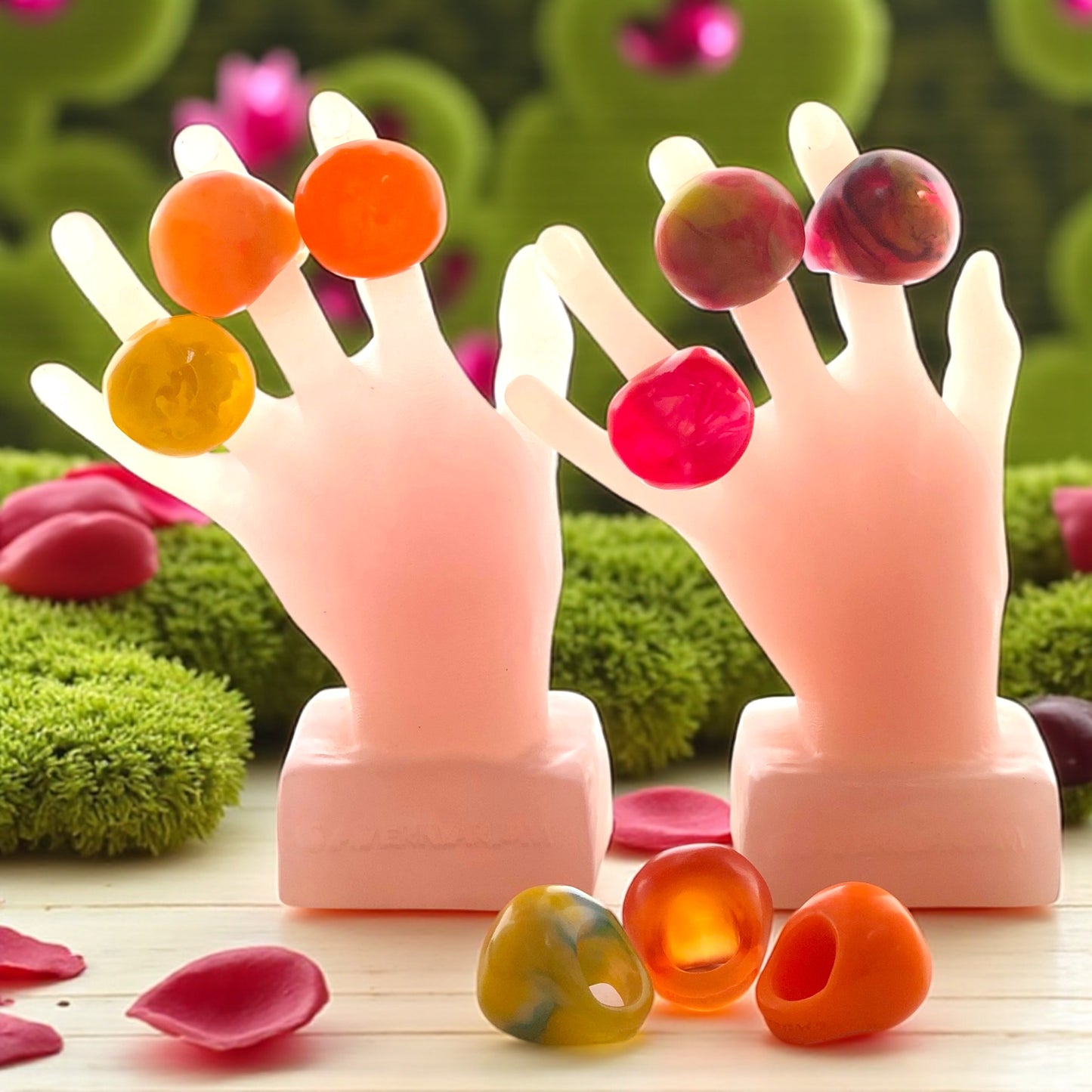 1 ANILLO Piedra 🪨 en Resina Especial